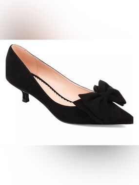 Journee Collection Orana Faux Suede Kitten Heel Pump, Sz 9
